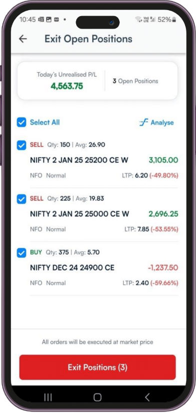One-Click Exit for Seamless Execution