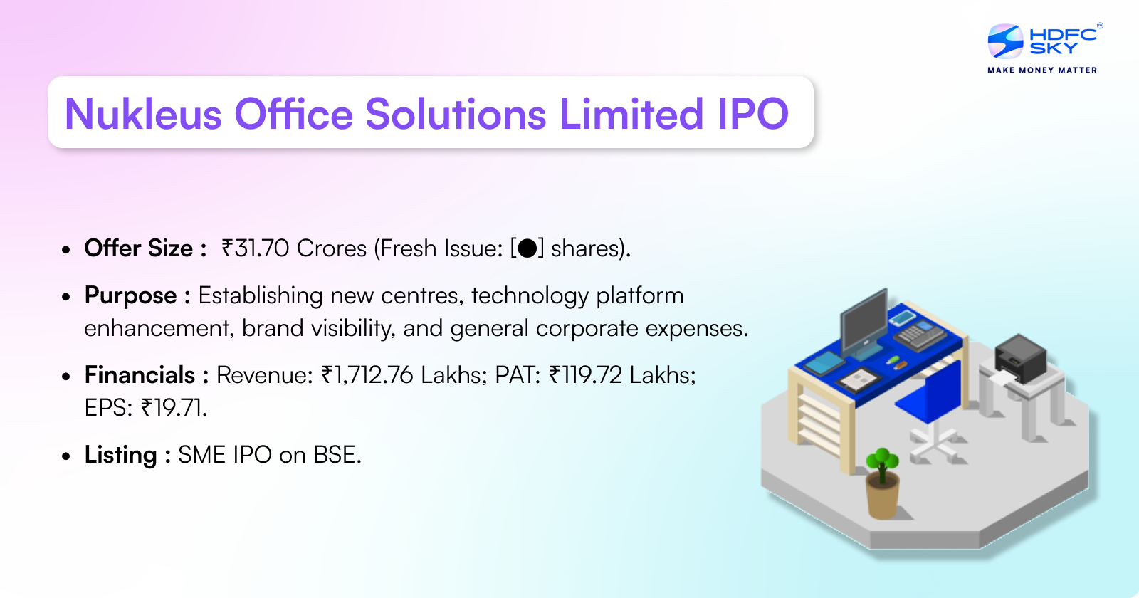 Nukleus Office Solutions Limited IPO