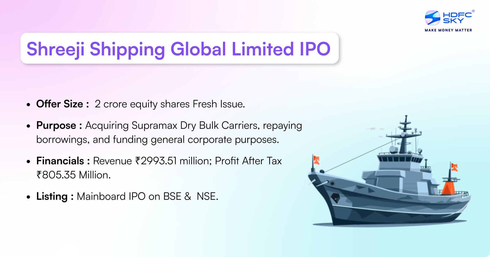 Shreeji Shipping Global Limited IPO