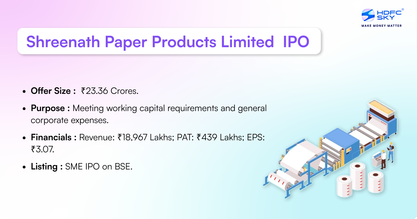 Shreenath Paper Products Limited IPO