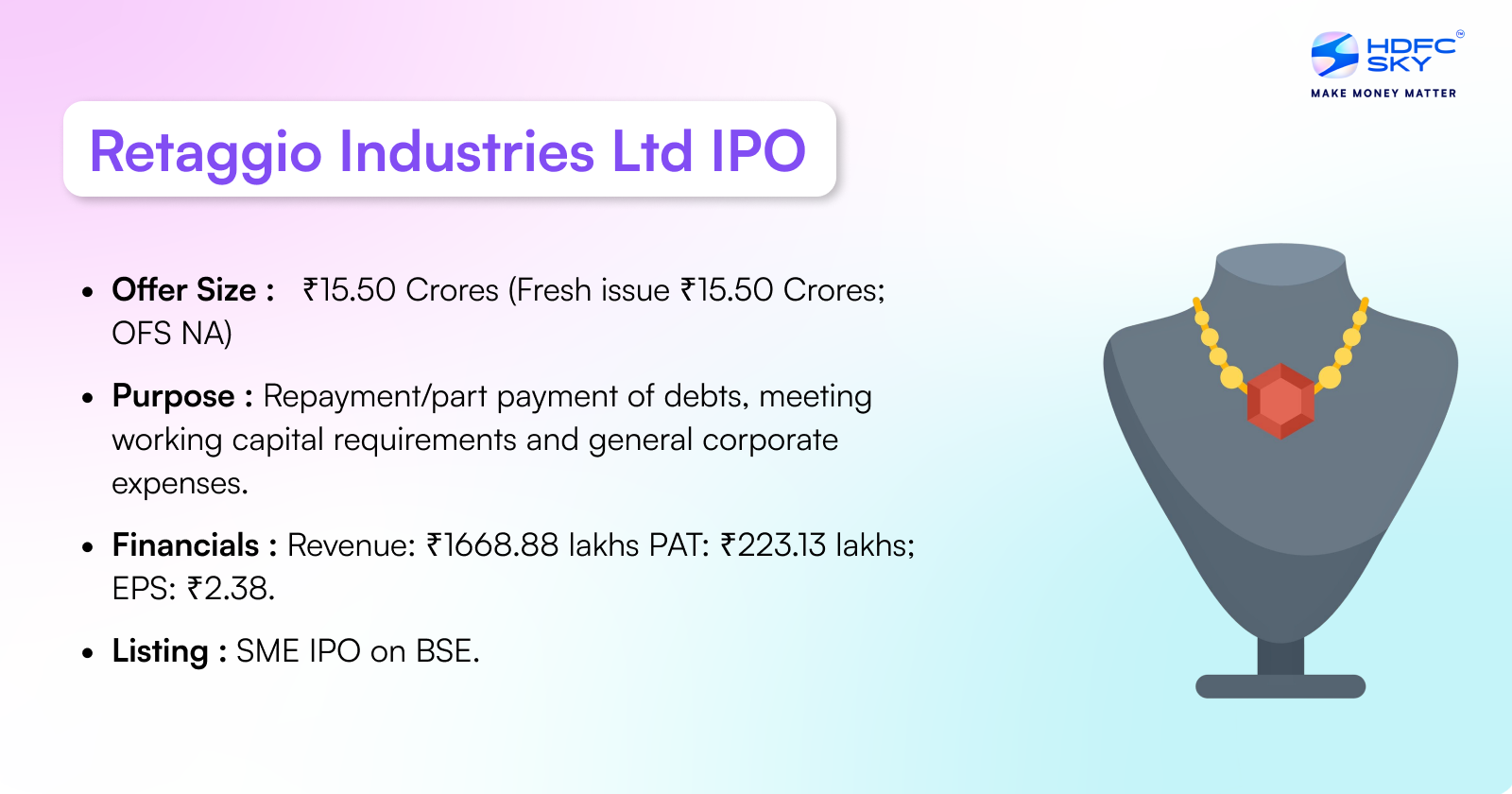 Retaggio Industries Limited IPO Highlights