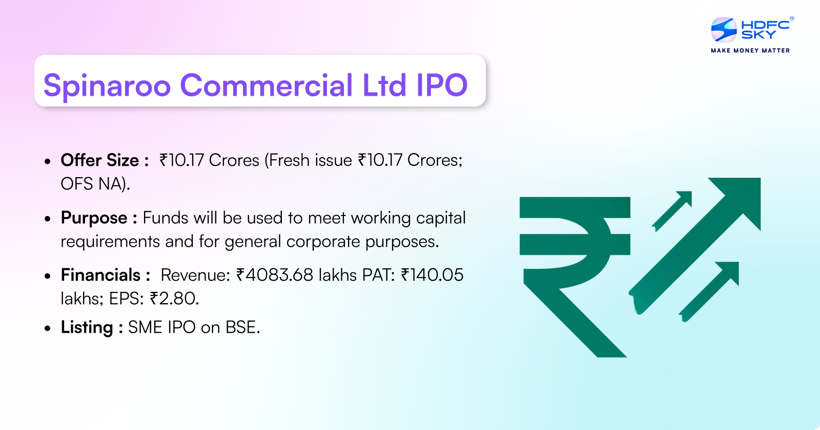 Spinaroo Commercial Limited IPO Highlights