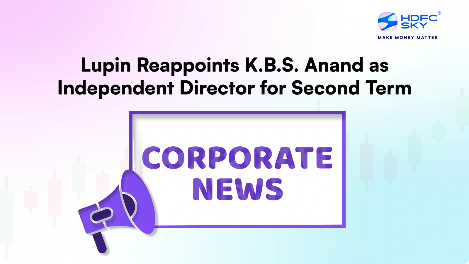 Lupin Reappoints K.B.S. Anand as Independent Director for Second Term