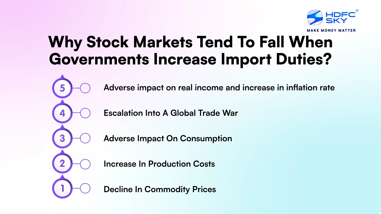 Why Stock Markets Tend To Fall When Governments Increase Import Duties?
