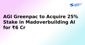 AGI Greenpac to Acquire 25% Stake in Madoverbuilding AI for ₹6 Cr
