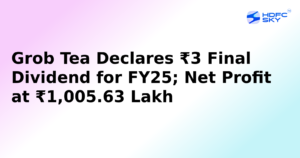 Grob Tea Reports ₹1,005.63 Lakh FY25 Profit; Declares ₹3 Final Dividend