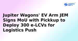 Jupiter Wagons Signs Agreement to Supply 300 Electric Light Commercial Vehicles to Pickkup