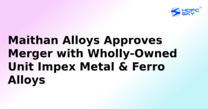 Maithan Alloys to Merge Subsidiary with Itself