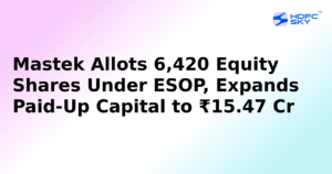 Mastek Allots 6,420 Equity Shares Under ESOP