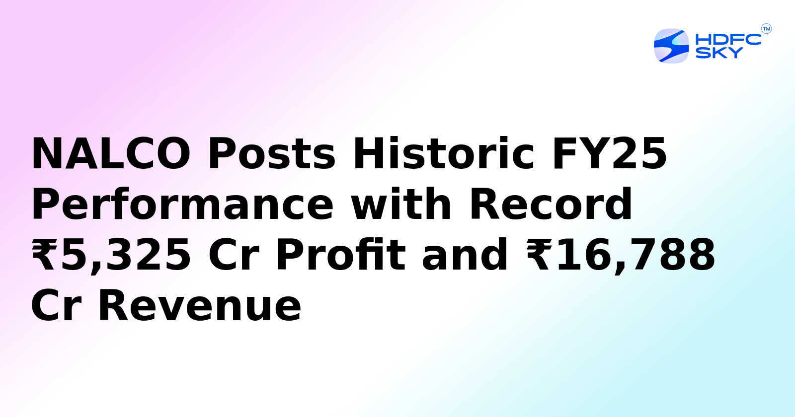 NALCO's Net Profit in March Quarter up by 105%