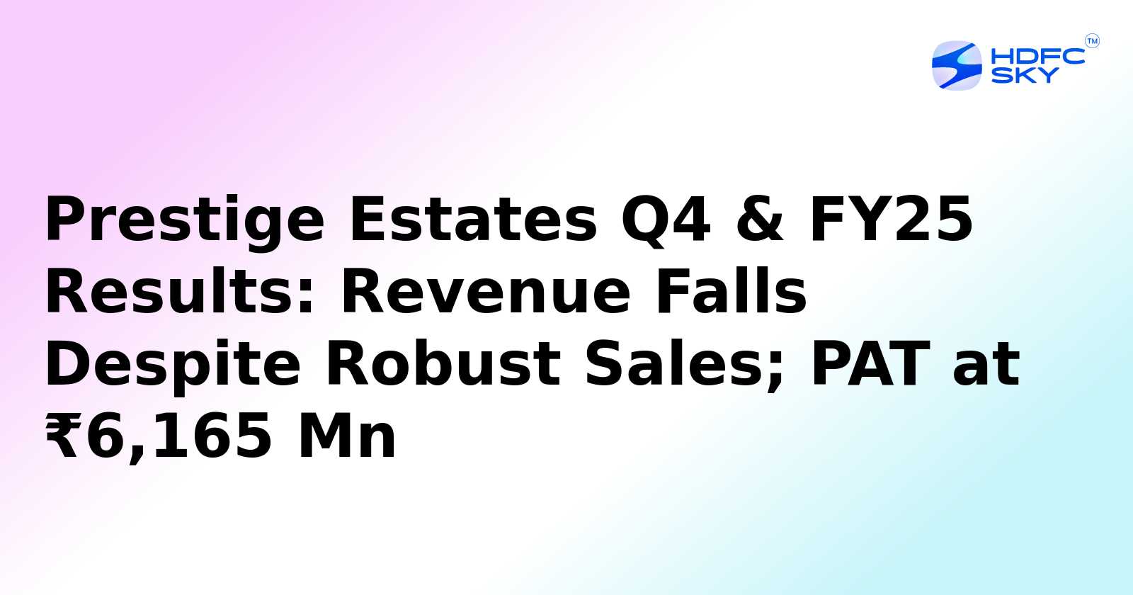 Prestige Estates' Profit in March Quarter Down by 81.91%