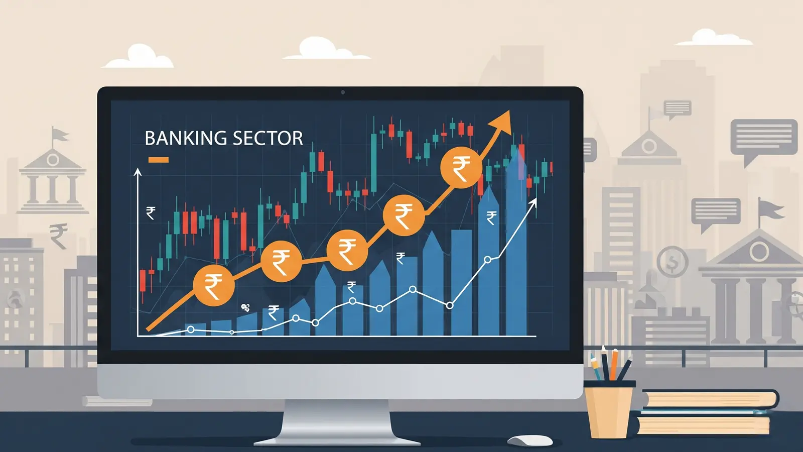 Nifty Bank Stocks Open Flat; HDFC Bank, PNB Lead Early Gains
