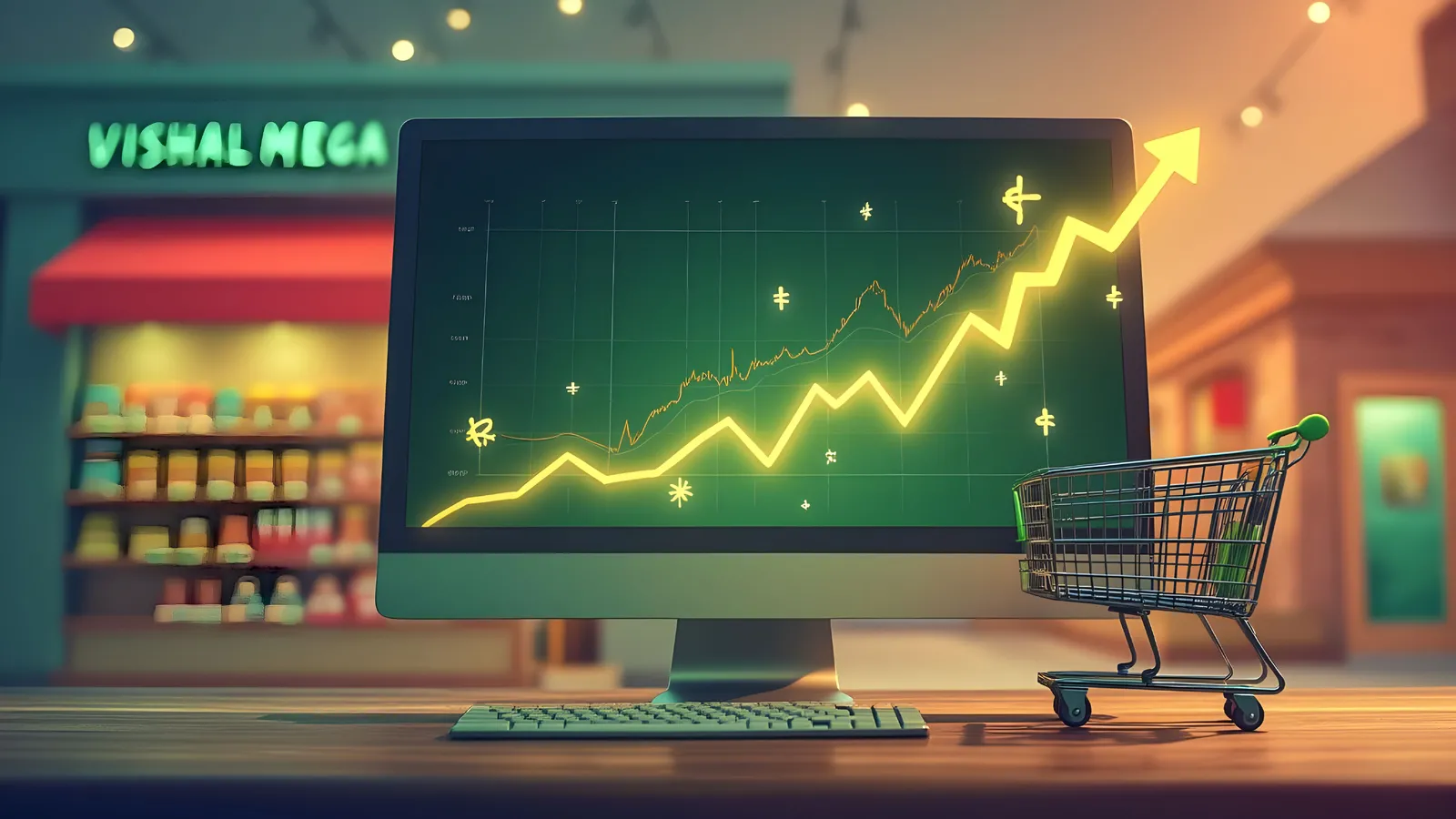 Vishal Mega Mart Stock Price Up by More Than 1% Today