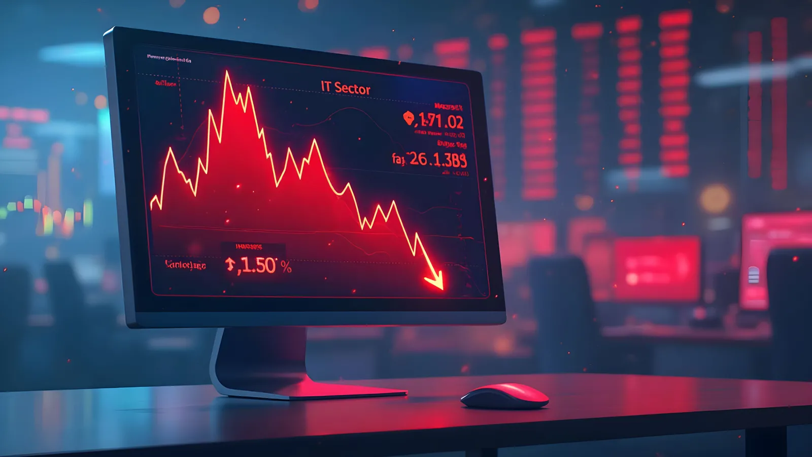 Nifty IT Index Slides as All But One Constituents Trade in Red; Infosys, Coforge Lead Losses