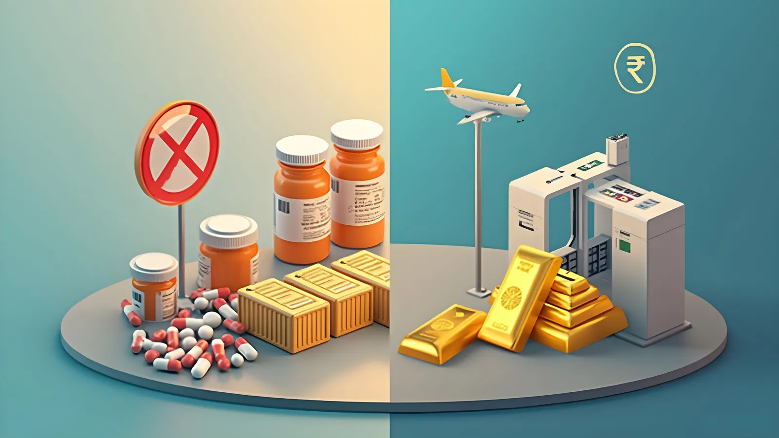 Govt Imposes Cap on Pharma Sugar Exports, Curbs Imports of Gold-Alloyed Precious Metals