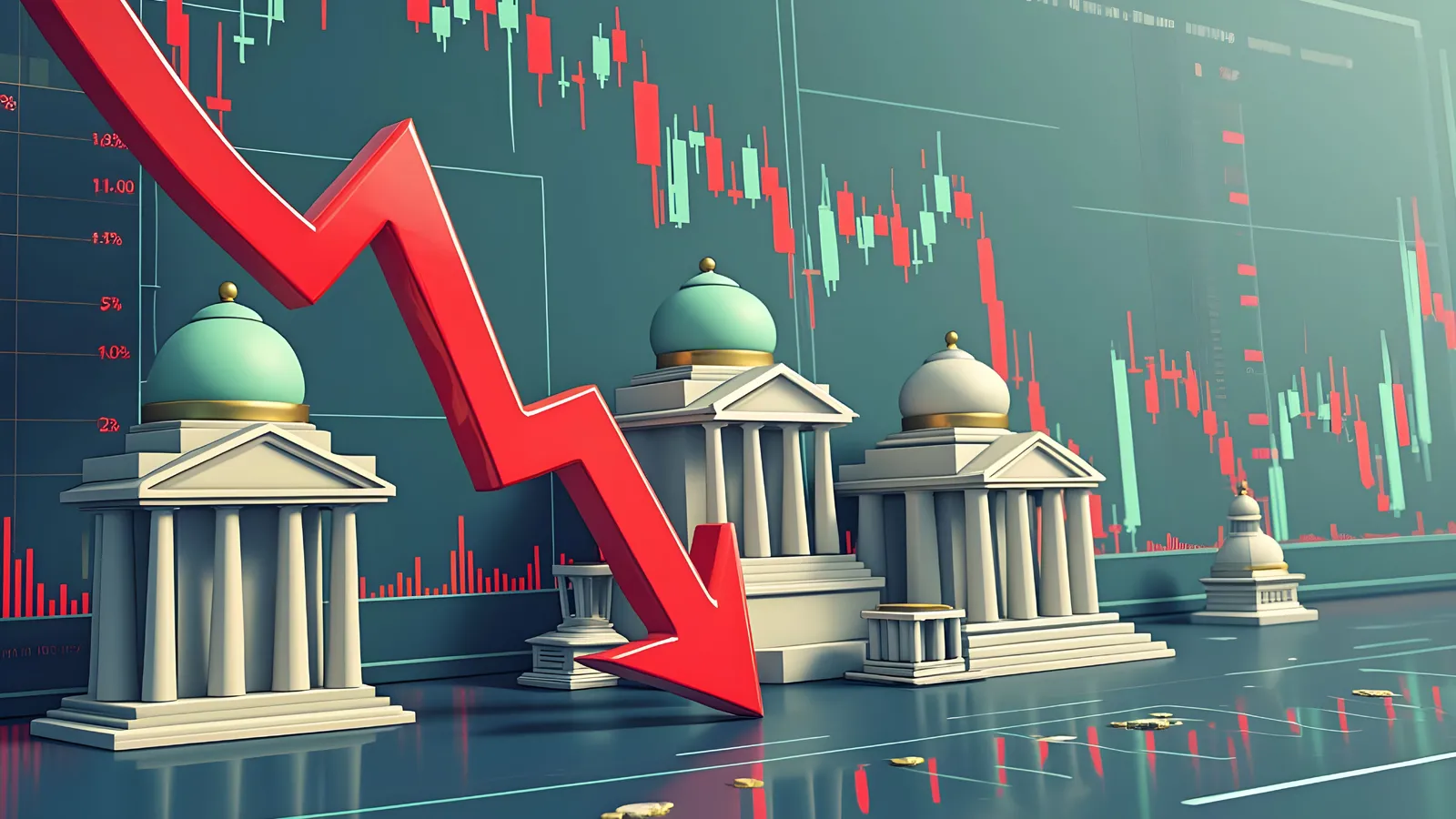 PSU Banks Lead Early Decline in Nifty Bank; PNB Falls 0.92%, SBI and Federal Bank Offer Mild Support