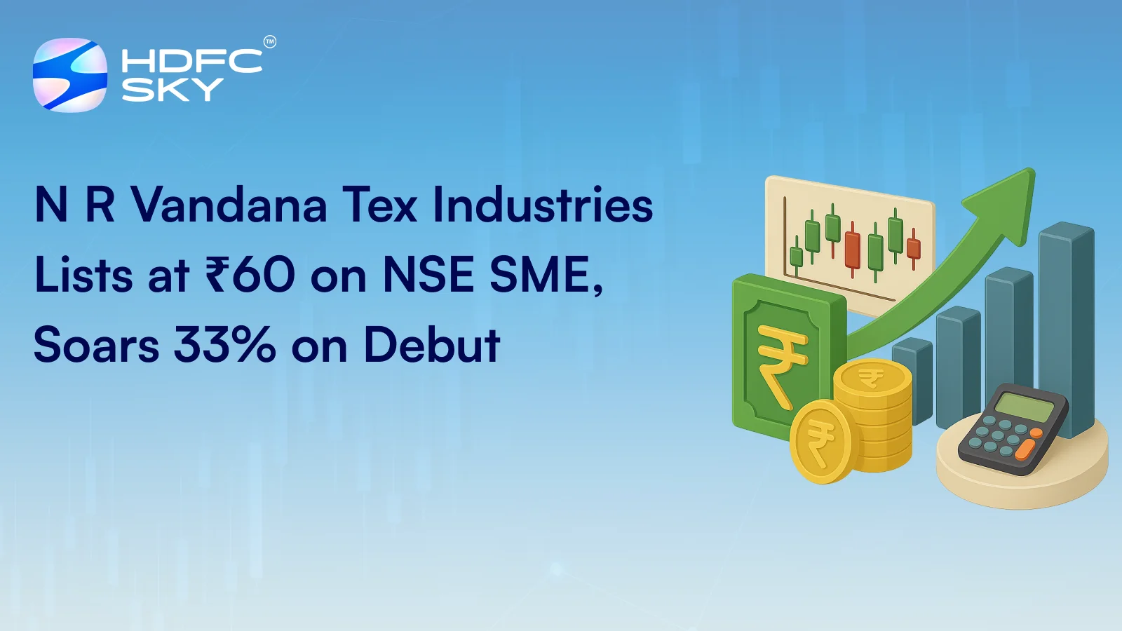 NR Vandana Tex Industries Lists At 33.33% Premium