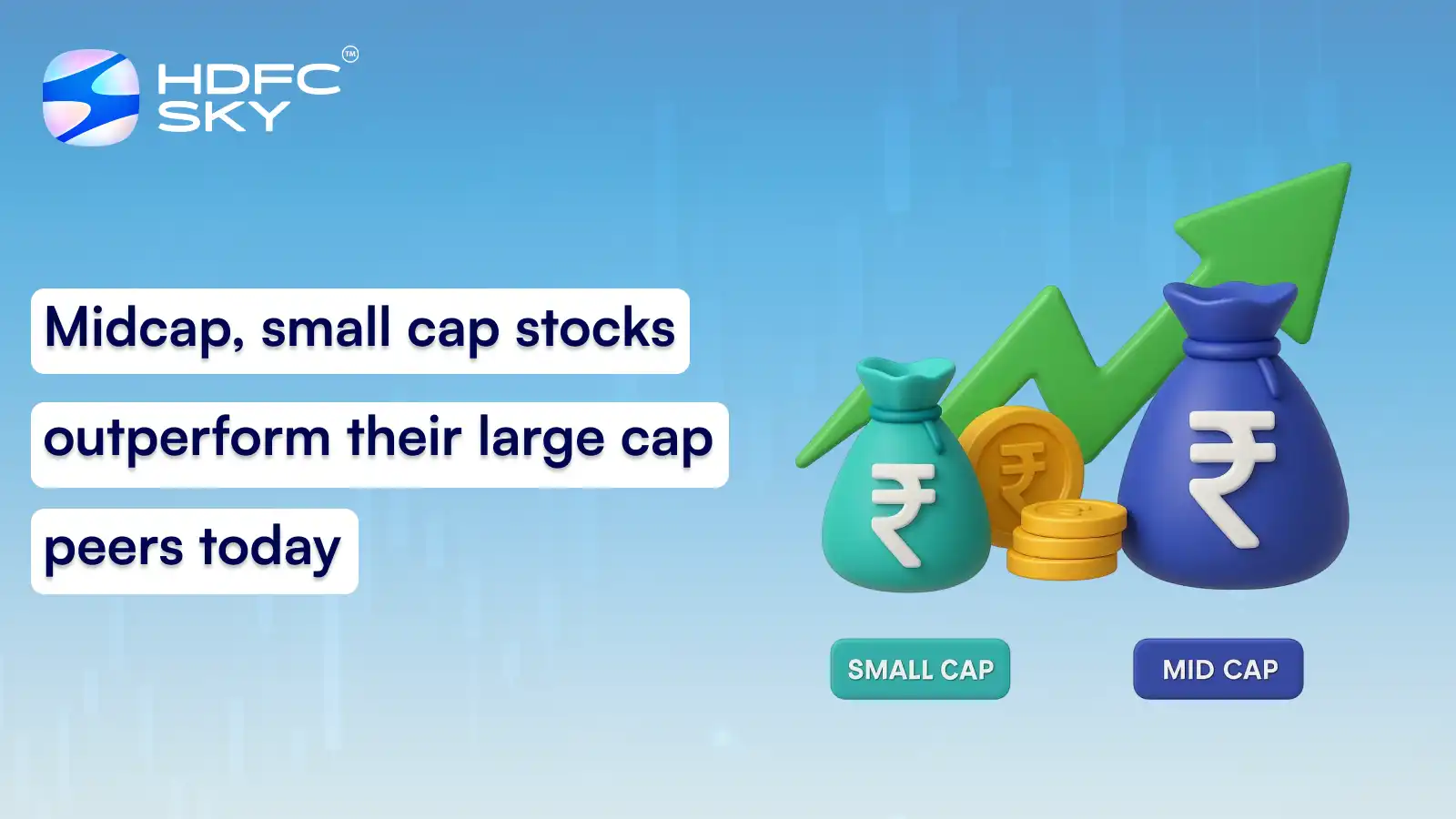 Midcap Small Cap Stocks Outperform Their Large Cap Peers Today