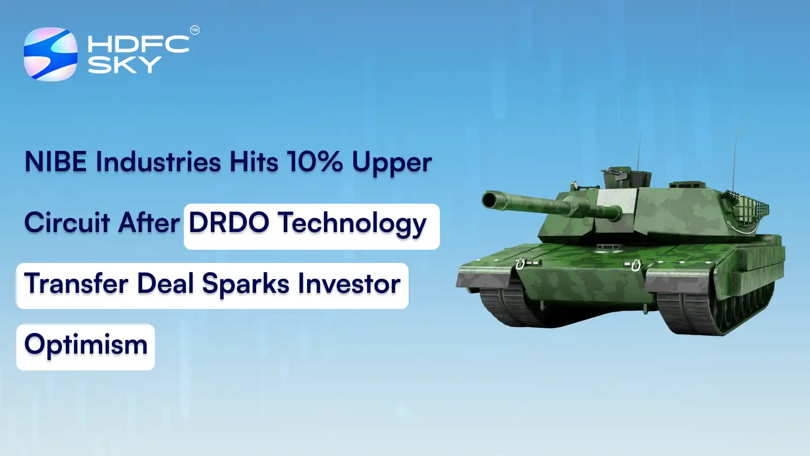 NIBE Industries Hits 10% Upper Circuit After DRDO Technology Transfer Deal Sparks Investor Optimism