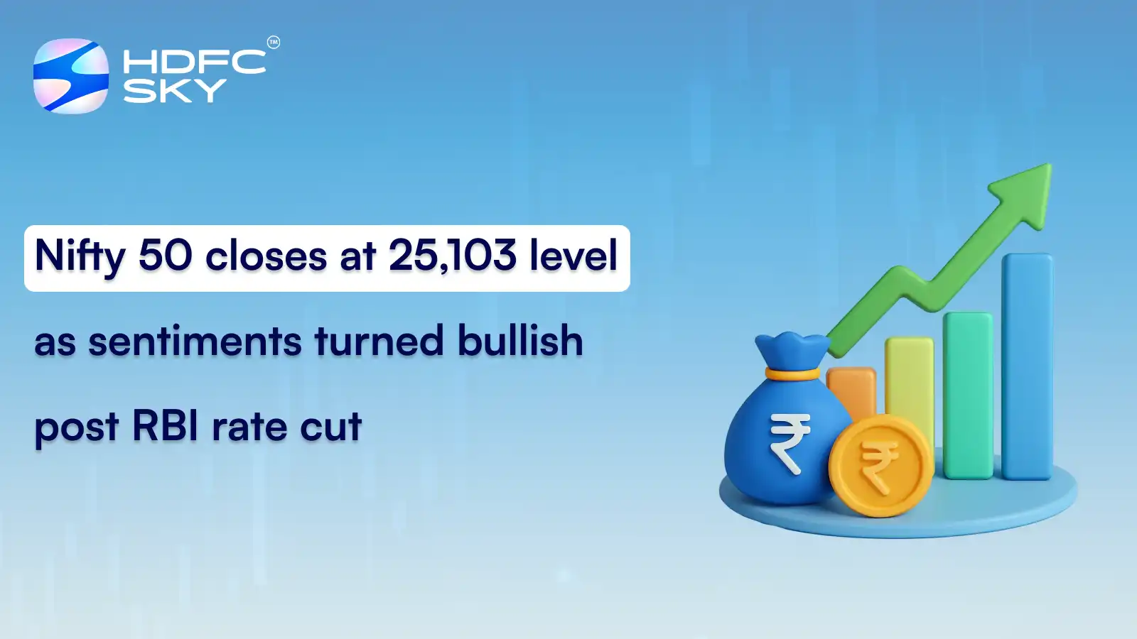 Nifty 50 closes at 25,103 level as sentiments turned bullish post RBI rate cut