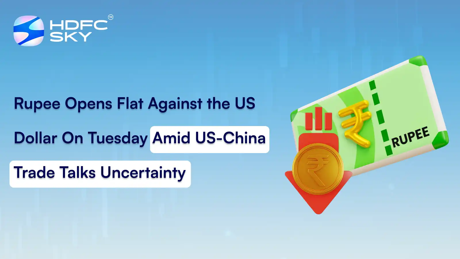 Rupee Opens Flat Against the US Dollar On Tuesday Amid US-China Trade Talks Uncertainty