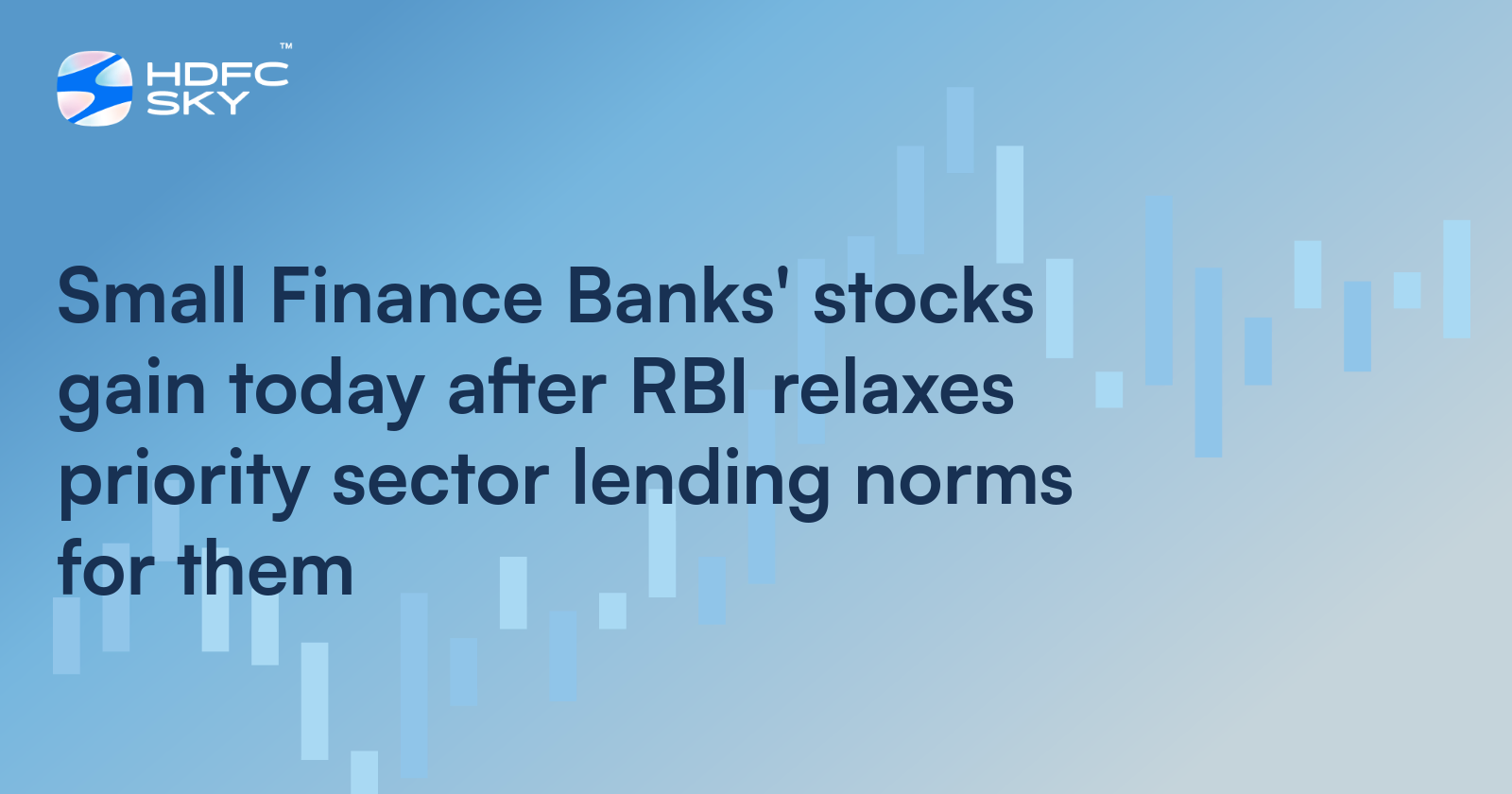 Small Finance Banks' Stocks Gain Today After RBI Relaxes Priority Sector Lending Norms for Them