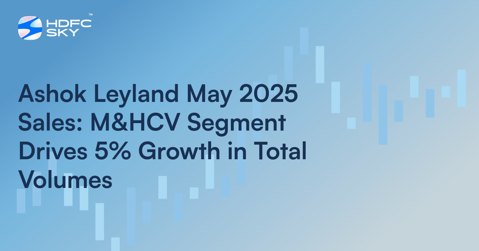 Ashok Leyland’s May Sales Up by 5%