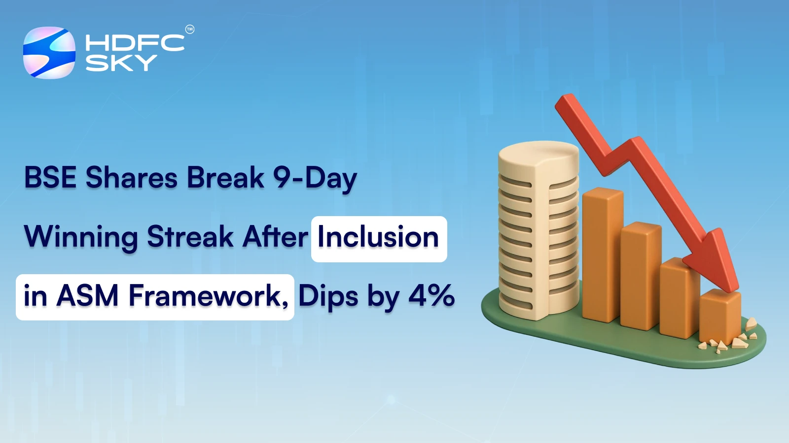 BSE Shares Break 9-Day Winning Streak After Inclusion in ASM Framework, Dips by 4%