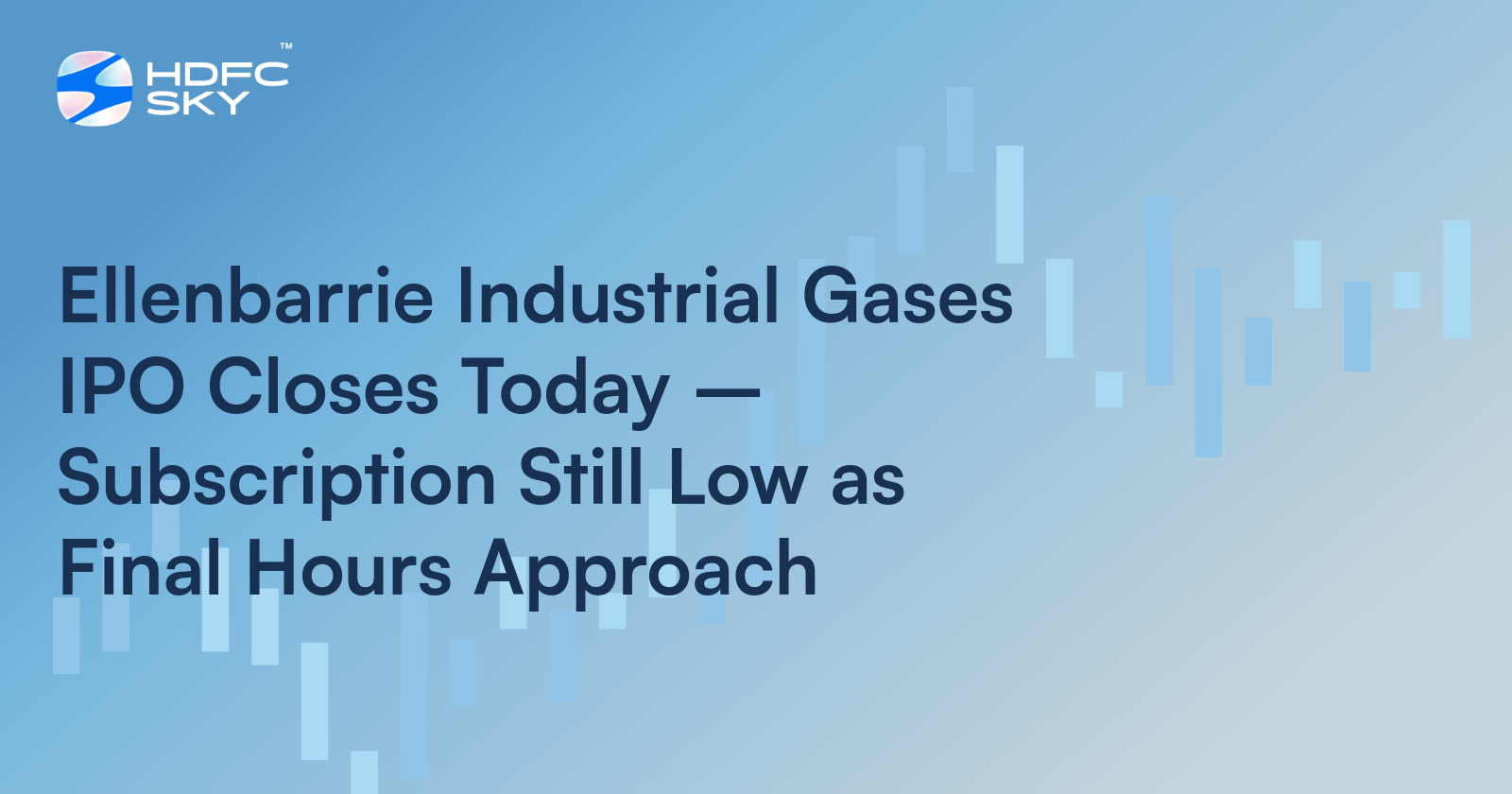 Ellenbarrie Industrial Gases IPO Closes Today – Subscription Still Low as Final Hours Approach