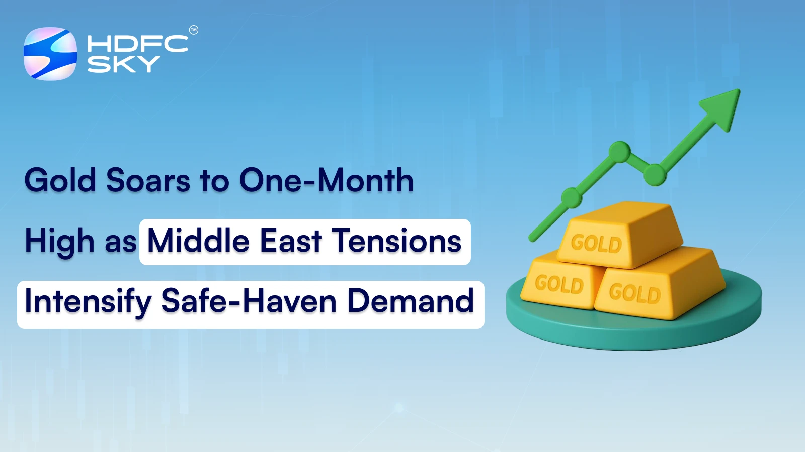 Gold Soars to One-Month High as Middle East Tensions Intensify Safe-Haven Demand