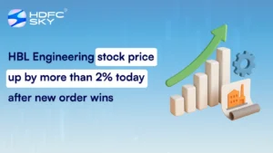 HBL Engineering Stock Price Up By More Than 2% Today After New Order Wins