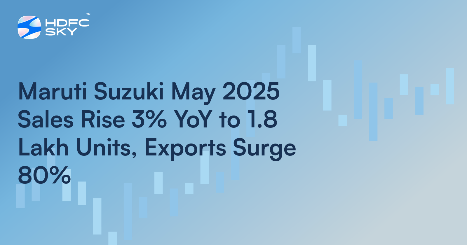 Maruti Suzuki’s May Sales Up by 3.2%