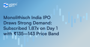 Monolithisch India IPO Draws Strong Demand: Subscribed 1.87x on Day 1 with ₹135–143 Price Band