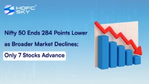 Nifty 50 Ends 284 Points Lower As Broader Market Declines; Only 7 Stocks Advance