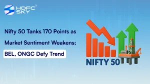 Nifty 50 Tanks 170 Points as Market Sentiment Weakens; BEL, ONGC Defy Trend