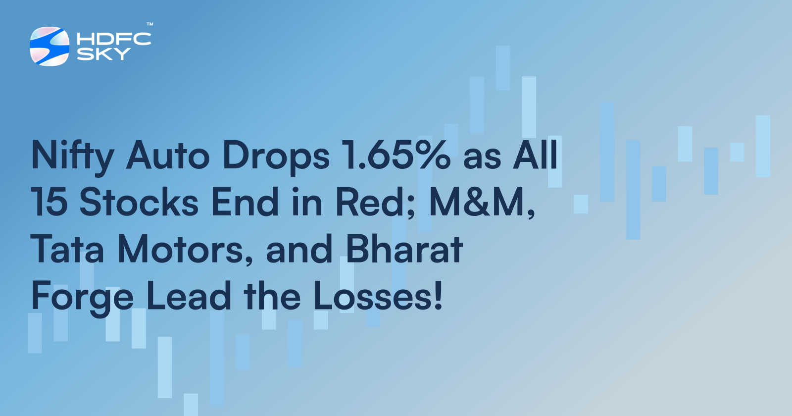 Nifty Auto Drops 1.65% as All 15 Stocks End in Red; M&M, Tata Motors, and Bharat Forge Lead the Losses!