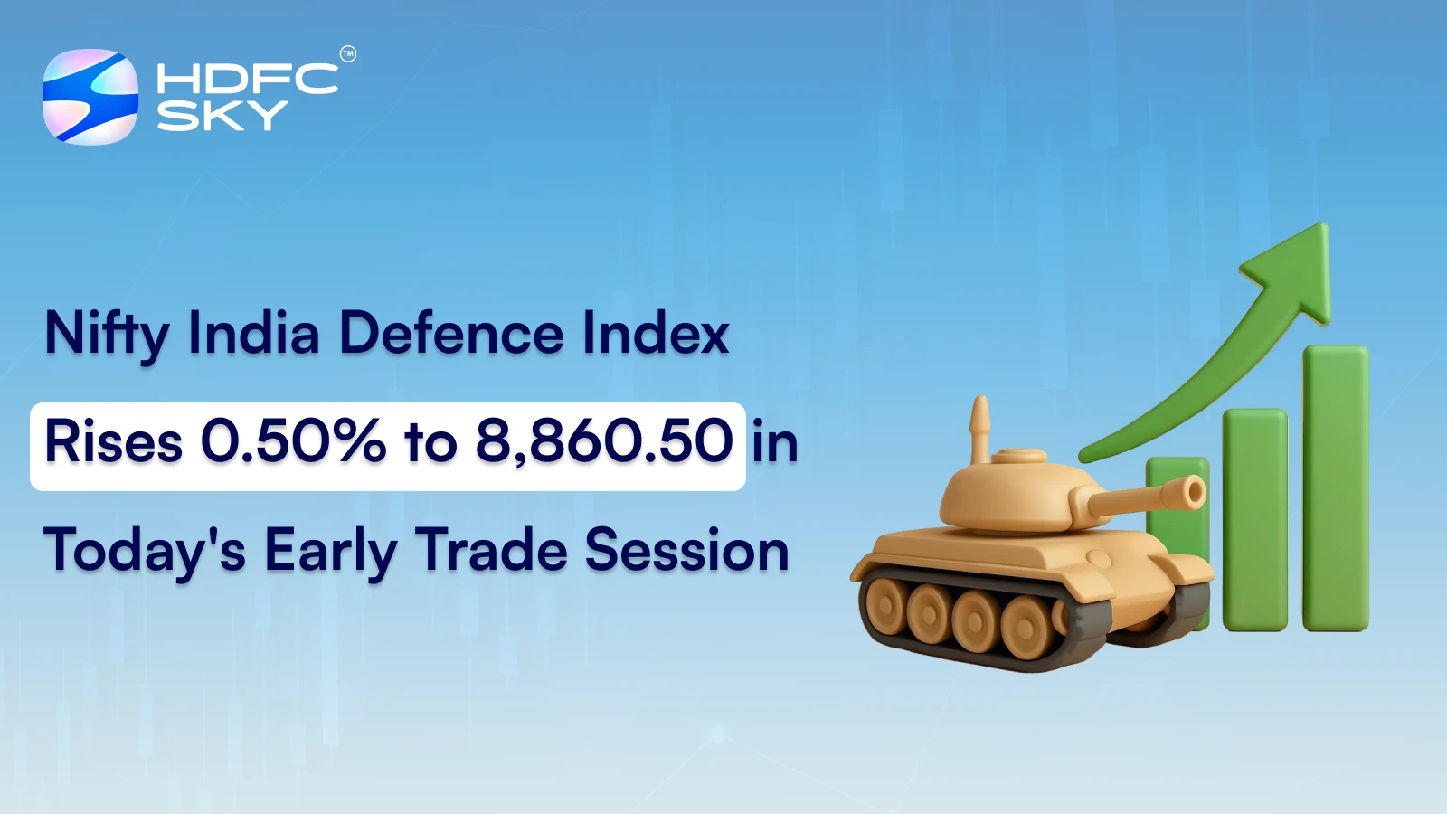 Nifty India Defence Index Rises 0.50% to 8,860.50 In Today's Early Trade Session