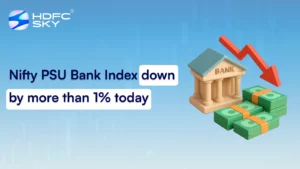 Nifty PSU Bank Index Down by More Than 1% Today