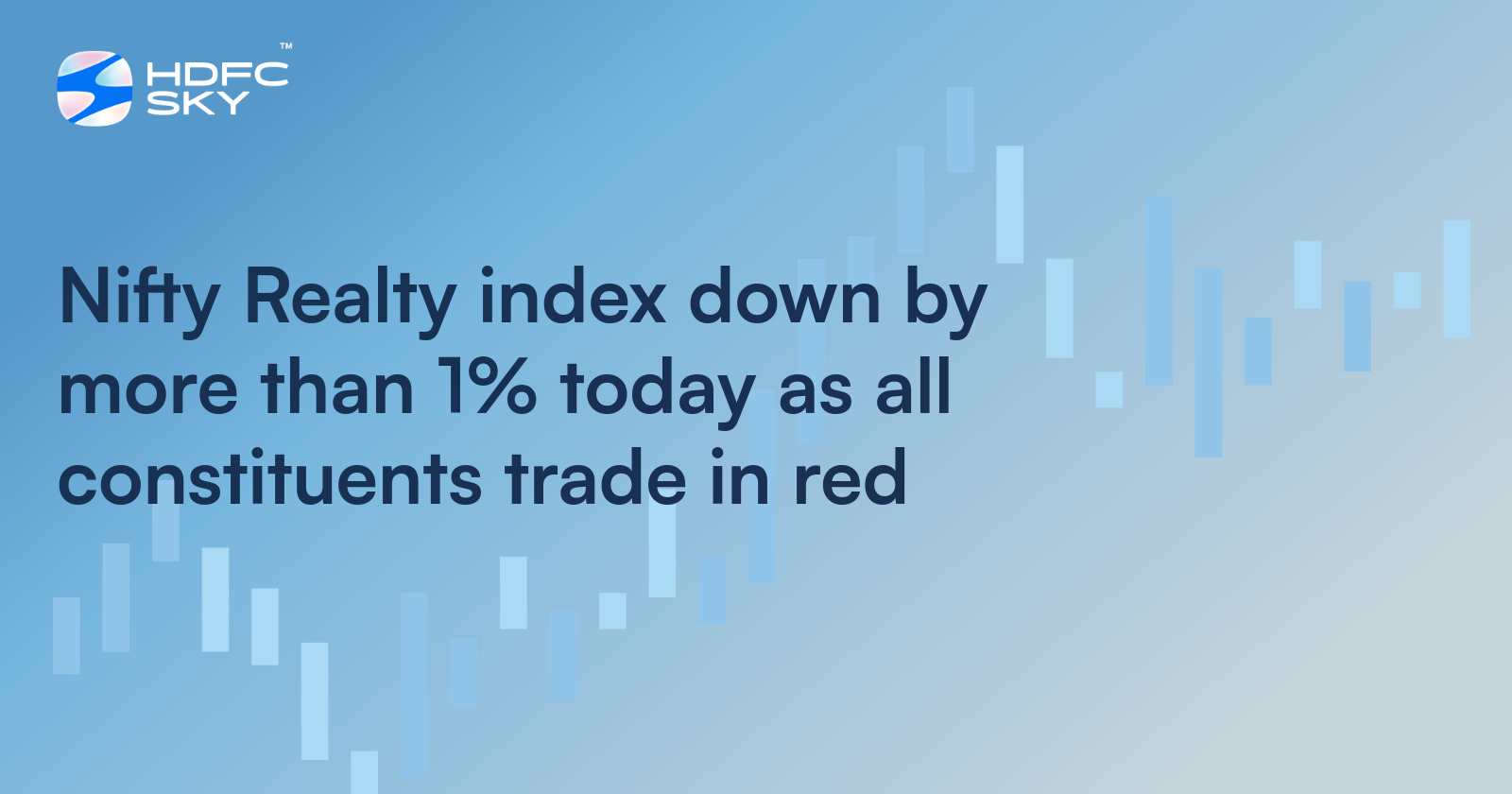 Nifty Realty Index Down by More Than 1% Today As All Constituents Trade in Red