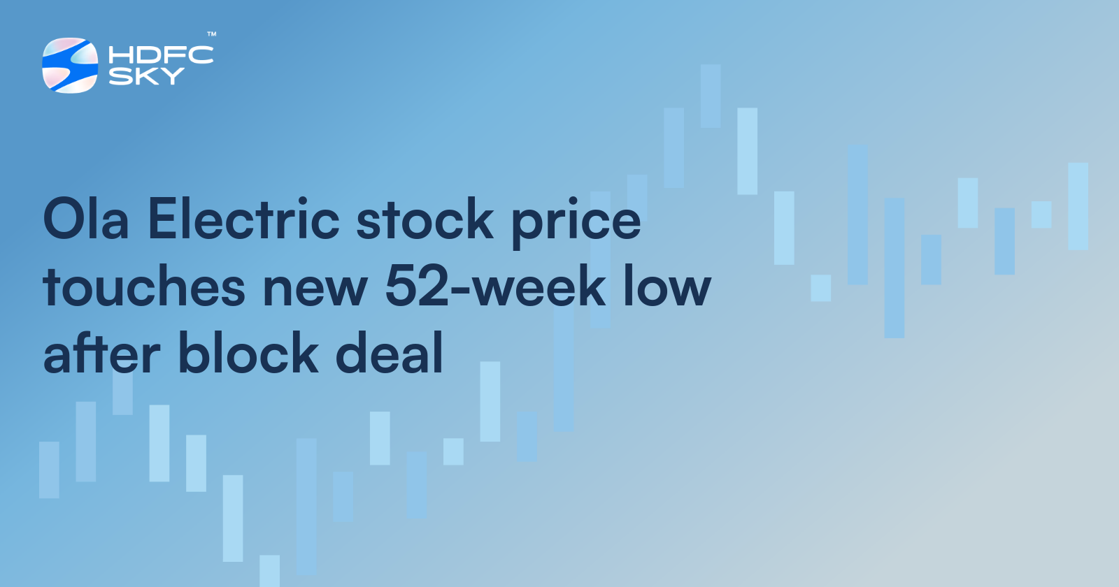 Ola Electric Stock Price Touches New 52-Week Low After Block Deal