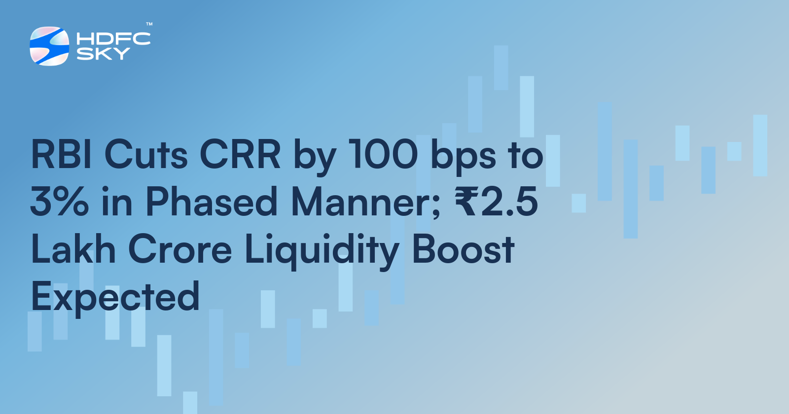 RBI Cuts CRR by 100 bps to 3%, Injects ₹2.5 Lakh Cr Liquidity