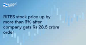 RITES Stock Price Up By More Than 3% After Company Gets Rs 28.5 Crore Order