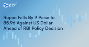Rupee Falls By 9 Paise to 85.96 Against US Dollar Ahead of RBI Policy Decision
