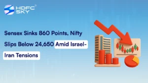 Sensex Sinks 860 Points, Nifty Slips Below 24,650 Amid Israel-Iran Tensions