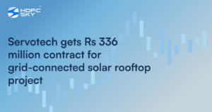 Servotech Gets Rs 336 Million Contract For Grid-Connected Solar Rooftop Project