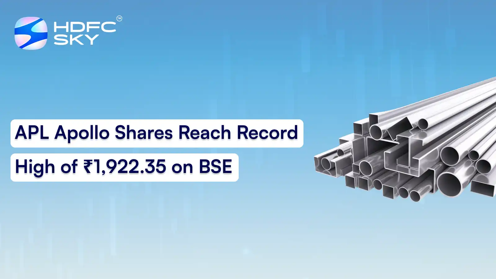 APL Apollo Shares Reach Record High of ₹1,922.35 on BSE