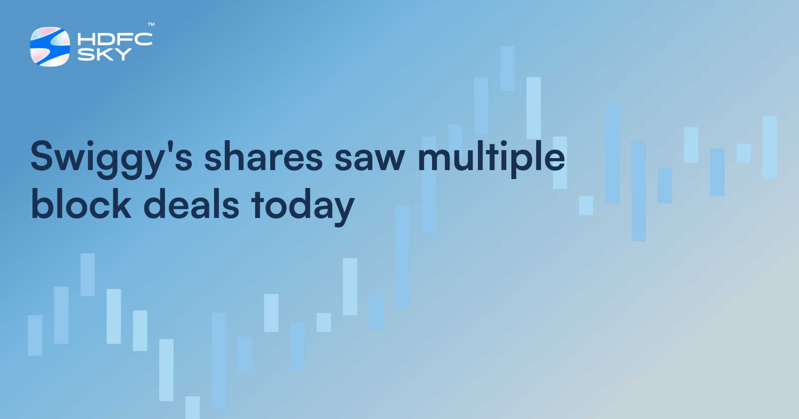Swiggy's Shares saw Multiple Block Deals Today