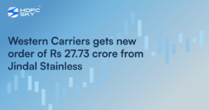 Western Carriers Gets New Order Of Rs 27.73 Crore From Jindal Stainless