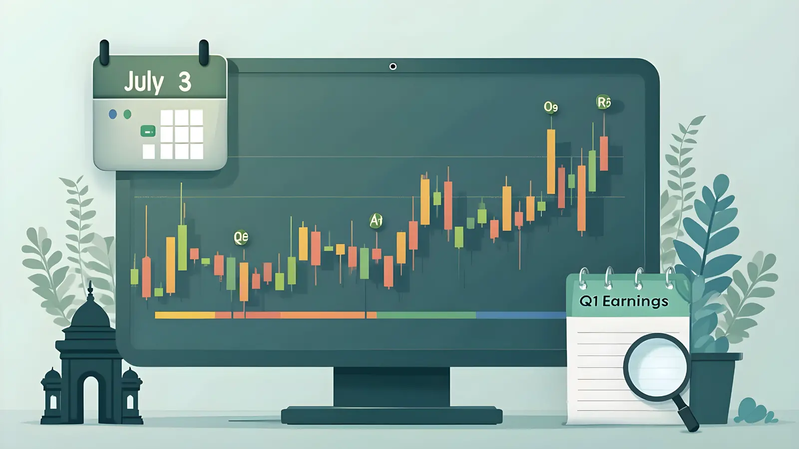 Dalal Street is to Open Flat as Investors Await Q1 Earnings; Key Levels to Watch on July 3