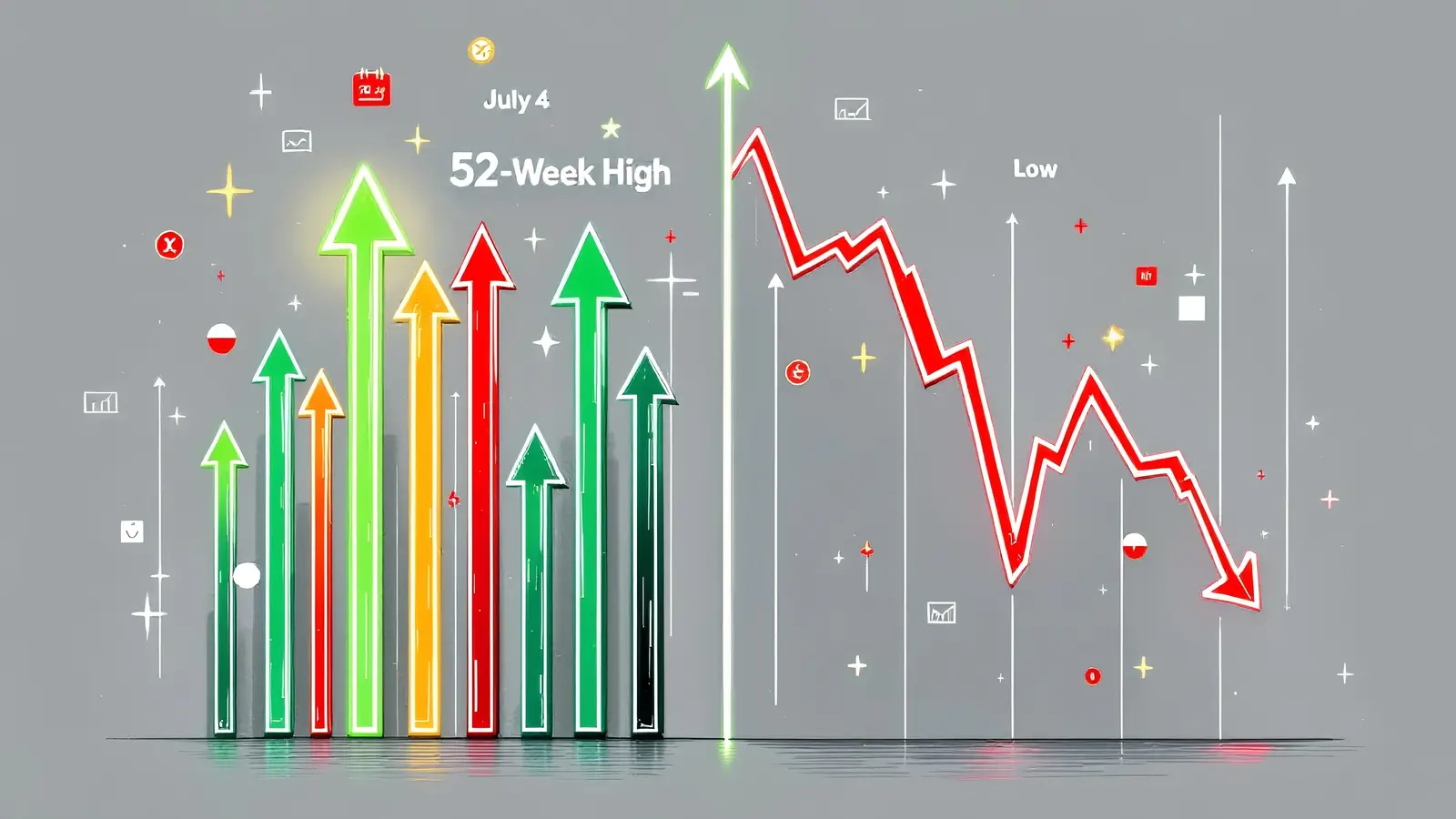 52 Stocks Scale Fresh 52-Week Highs While 34 Hit New Lows on July 4